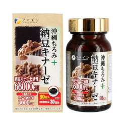 Viên uống hỗ trợ phòng ngừa đột quỵ Nattokinase Fine 66000fu Nhật Bản